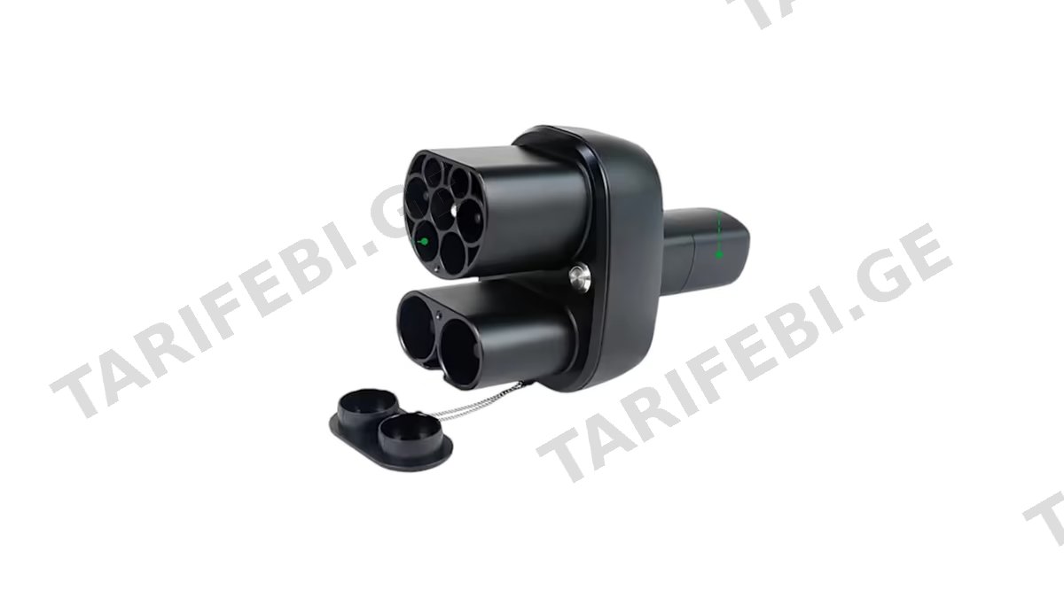 TIMEYES Fast Charger Combo (DC+AC) CCS2 to Tesla+Type2 to tesla Adapter EV Connector (6933)