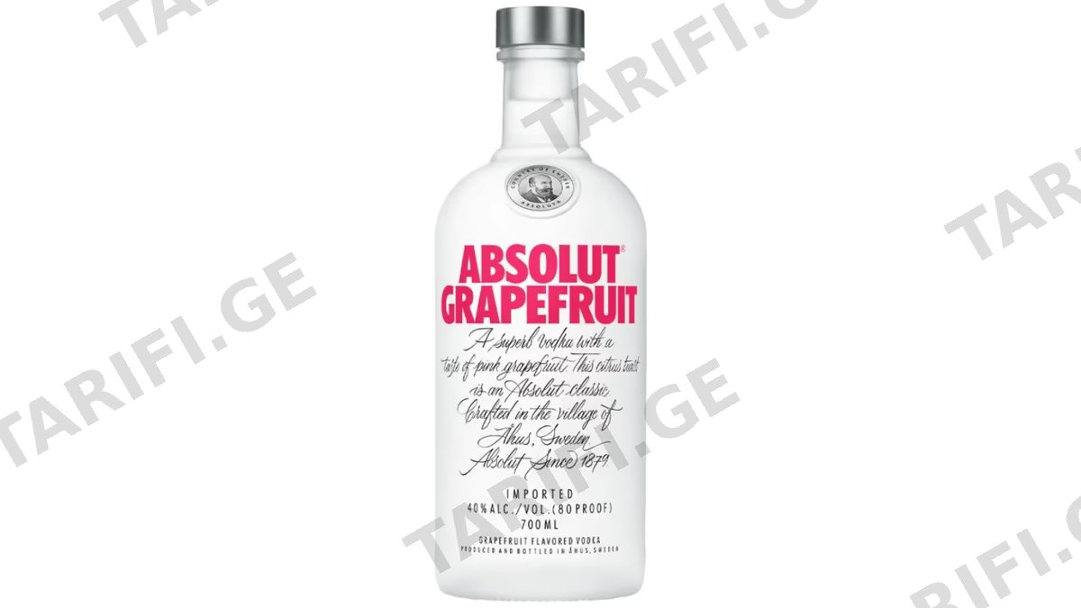 Absolut Grapefruit 0,7 L 40 % - არაყი აბსოლუტი გრეიფრუტი