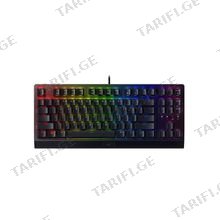 Razer BlackWidow V3 TKL Green Switch USB RU RGB Black მექანიკური Gaming კლავიატურა