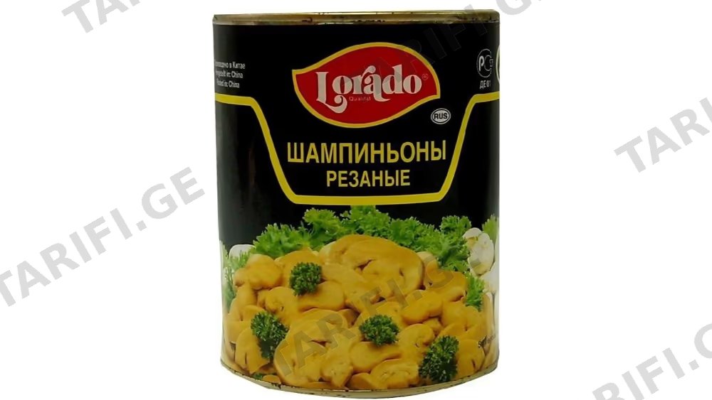 სოკოს კონსერვი ლორადო/დაჭრილი/850გრ