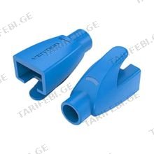 VENTION IODL0-50 RJ45 Strain Relief Boots Blue PVC Type 50 Pack ქსელის კაბელის დამცავი