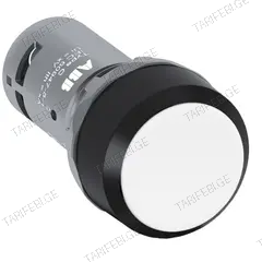ღილაკი ABB ფიქსაციის გარეშე თეთრი 22 mm 2NO