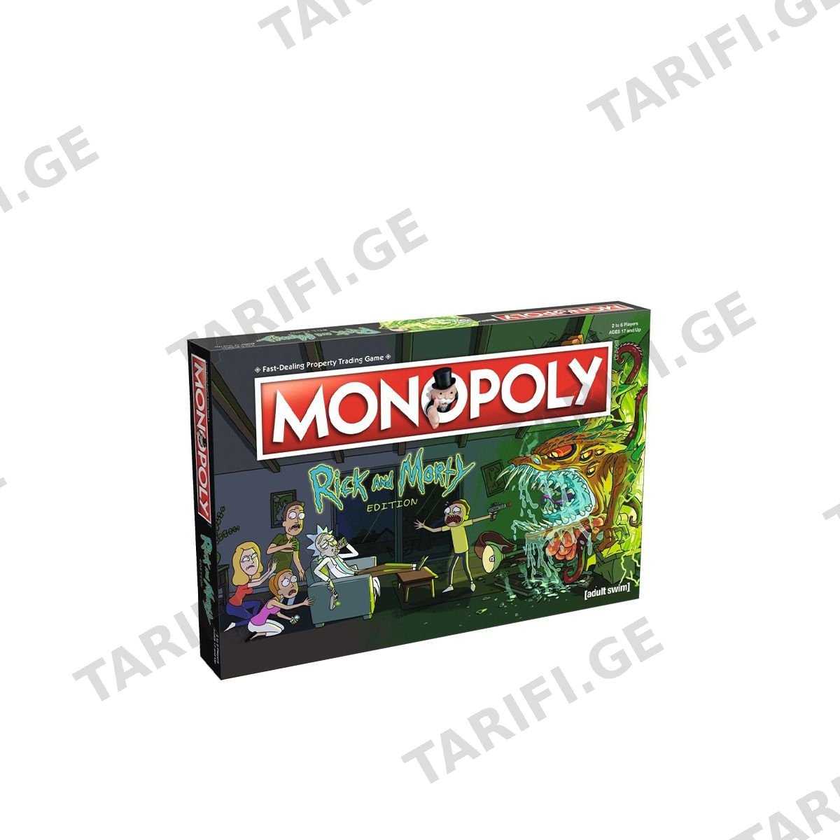 სამაგიდო თამაში Rick &amp; Morty Monopoly Winning Moves 405023