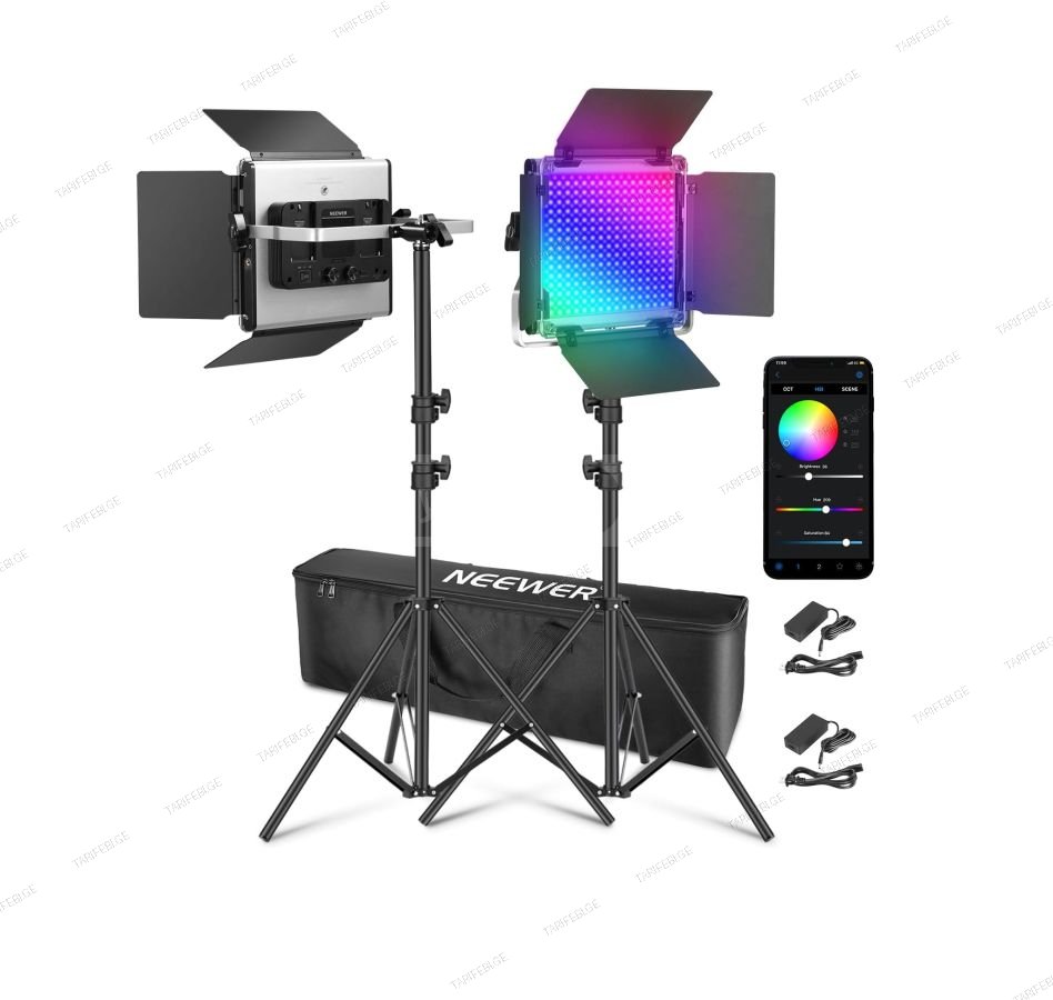 NEEWER 660 PRO II 2 Pack Kit RGB LED Panel 50W