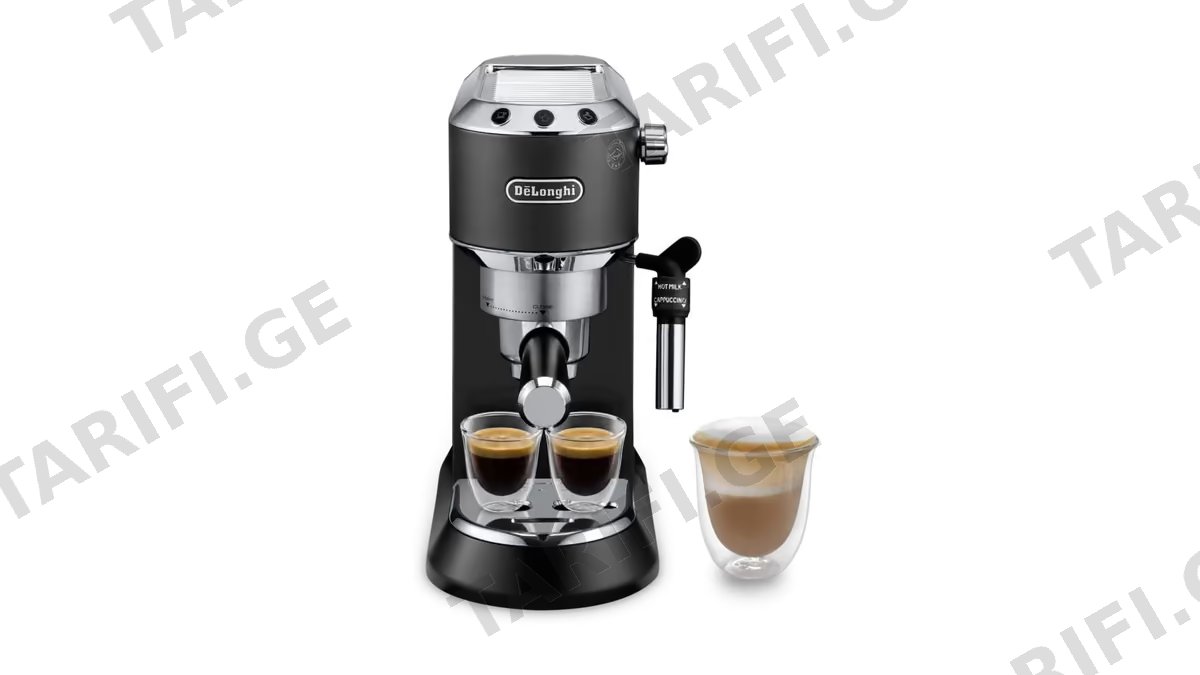 ყავის აპარატი DeLonghi EC685.BK Dedica, 1300W, 1.1L, Coffee Machine, Black