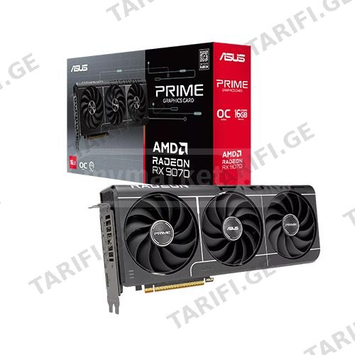 ვიდეობარათი - Asus Prime Radeon RX 9070 16 GB Oc Evo