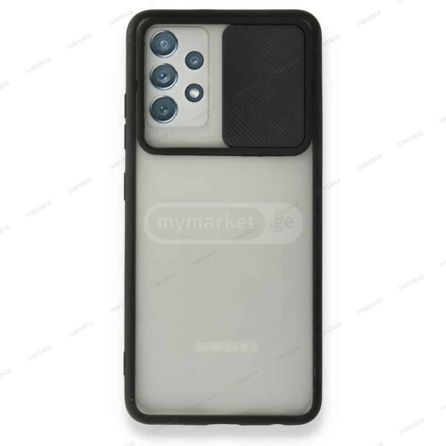 Samsung Galaxy A32 Palm Camera Sliding Silicone Case კამერის დაცვით ქეისი თავსებადია Samsung Galaxy A32 -თან მონაცემები: