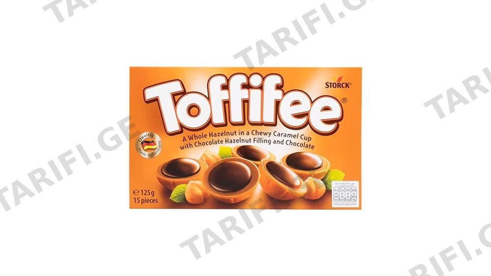 Toffifee კარამელი შოკოლადით 125გრ