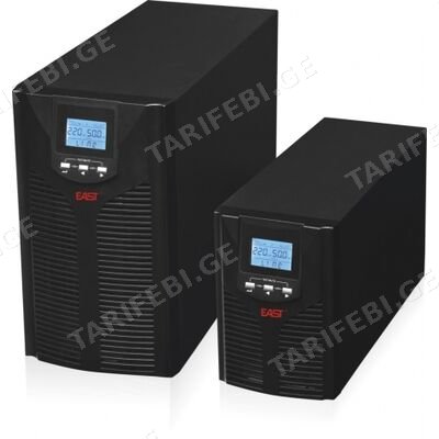 უწყვეტი კვების წყარო - EA901H - 1KVA/900W, 36V/6A, Tower, LCD, SNMP slot, RS-232, On-line (აკუმულატორის გარეშე)