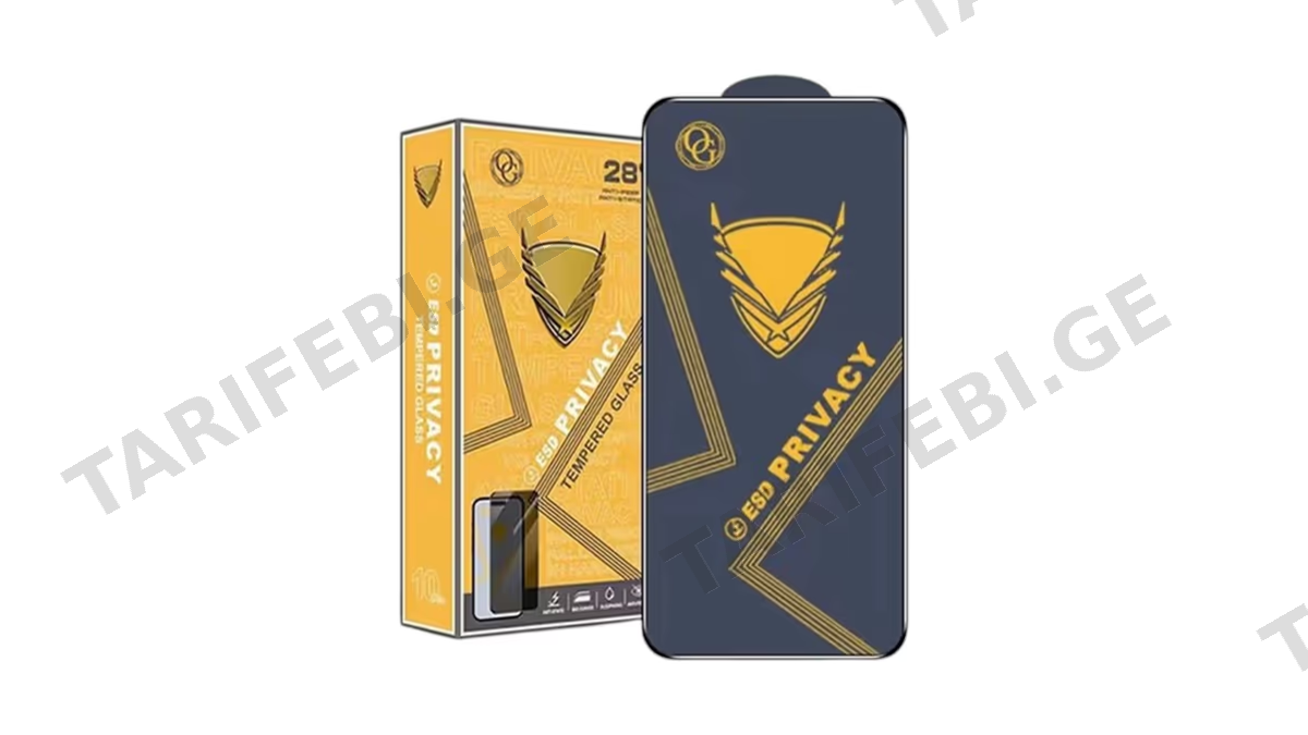 iPhone Privacy Tempered Glass Protector 2 ცალი