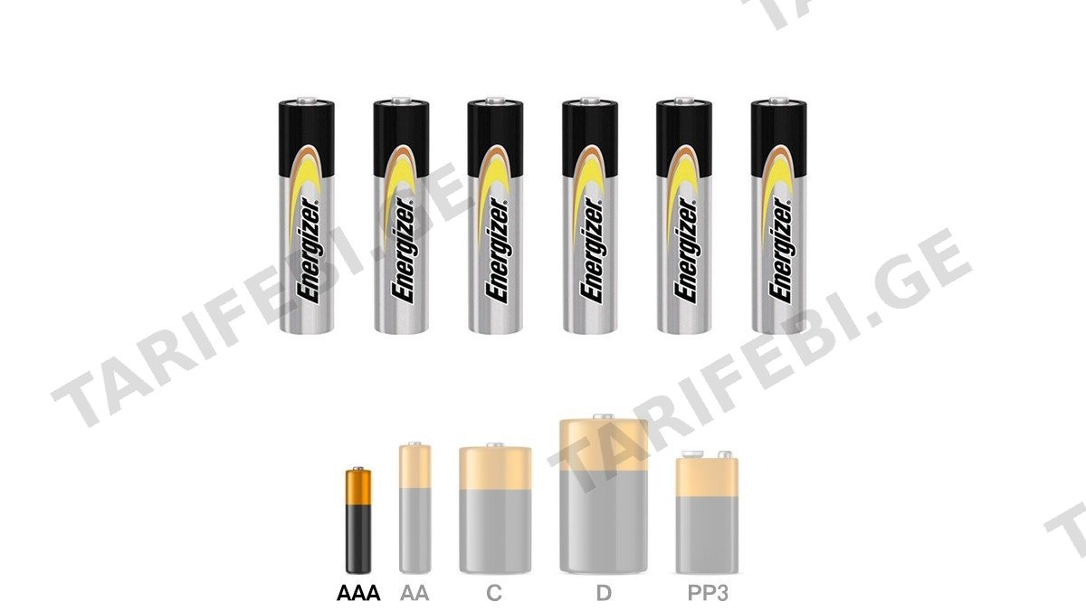 Energizer Size AAA ელემენტი (1ც) (32374)