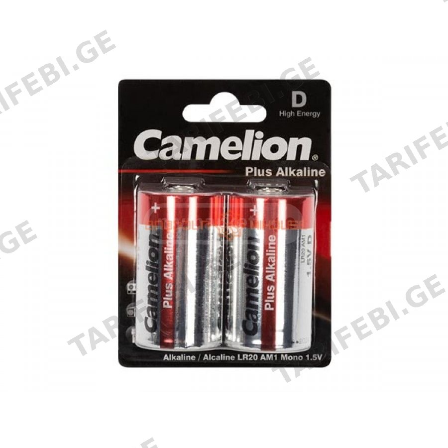 ელემენტი 3885 Camelion Digi Alkaline D ე, 2ც შეკვრა LR20-BP2