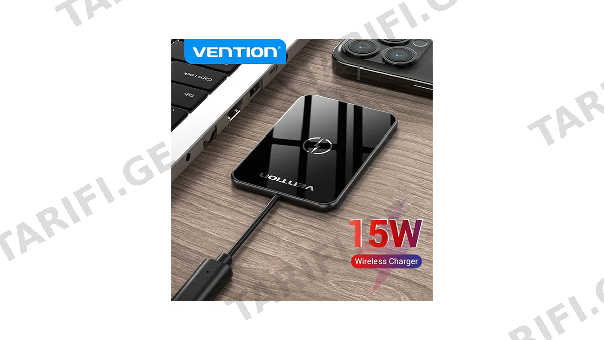 Vention FGBBAG Wireless Charger Mirrored Surface Type უსადენო დამტენი 15w (1629)