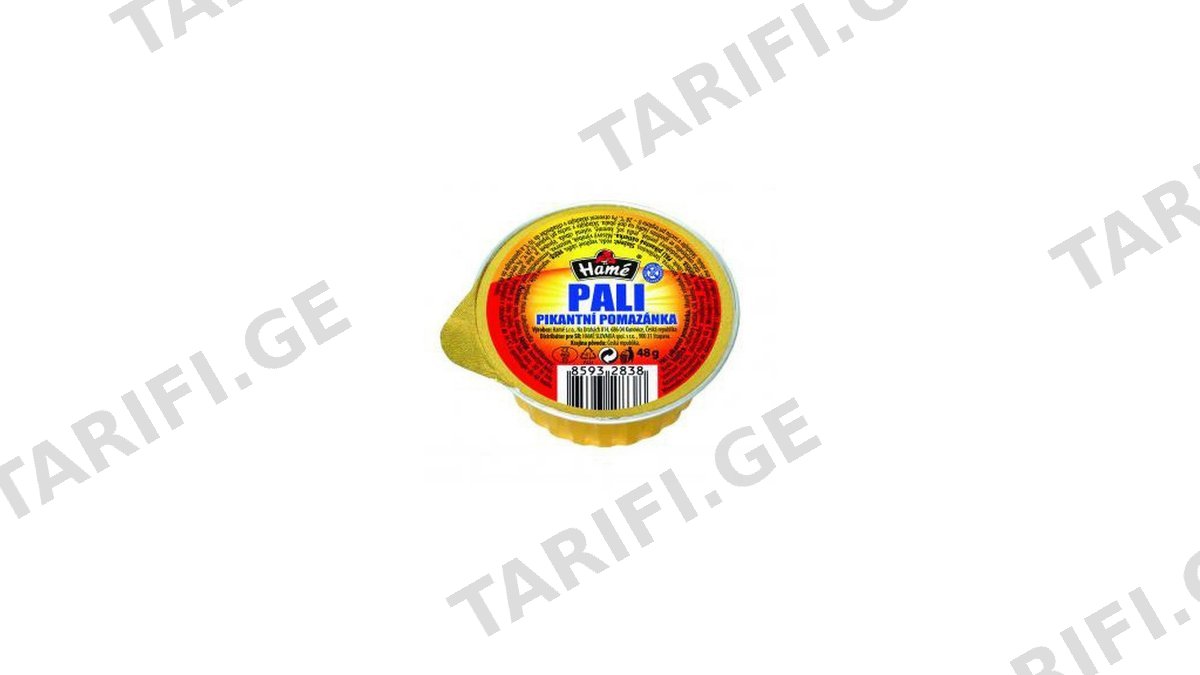 HAME პაშტეტი ღორის პიკანტური PALI-48გრ/85932838