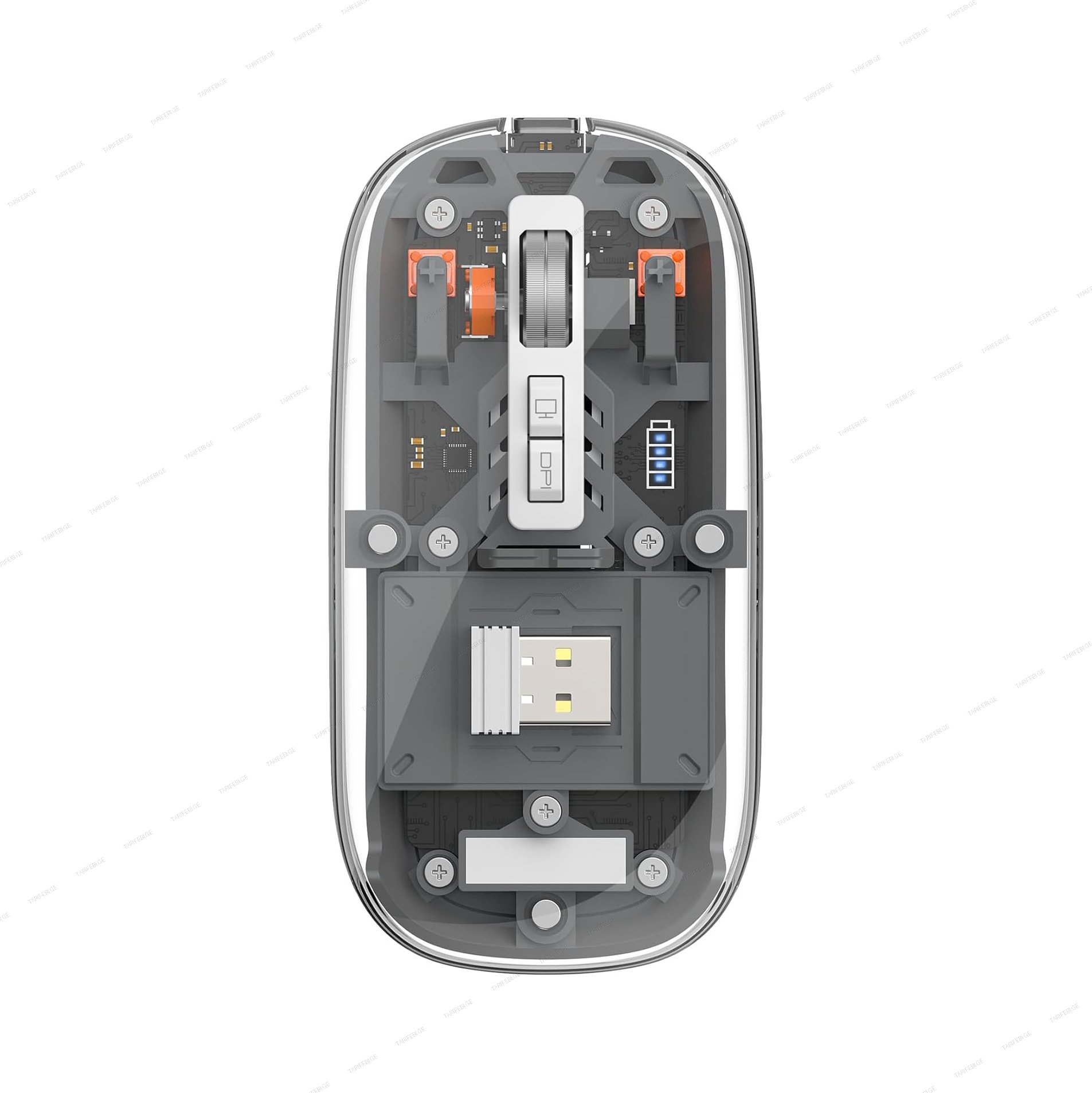 WiWU Crystal Wireless Mouse WM105 Gray