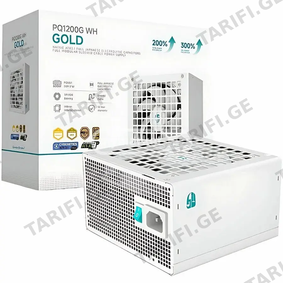 კვების ბლოკი Deepcool PQ1200G 1200W 80 + GOLD MODULAR White