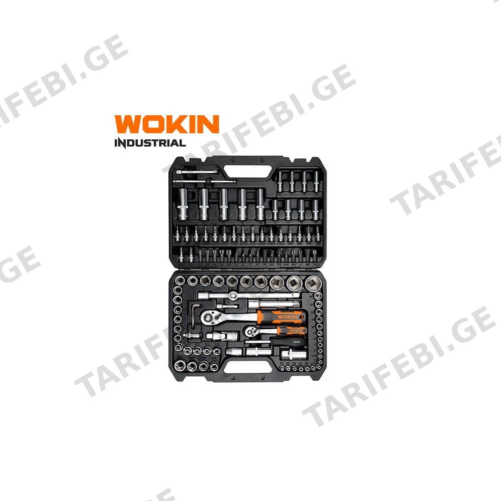 ხელსაწყოების ნაკრები Wokin 156610, 108Pcs Tool Set, Black