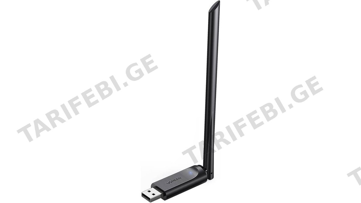 Wi-Fi ადაპტერი UGREEN CM496 (90339), Wifi Adapter, Black