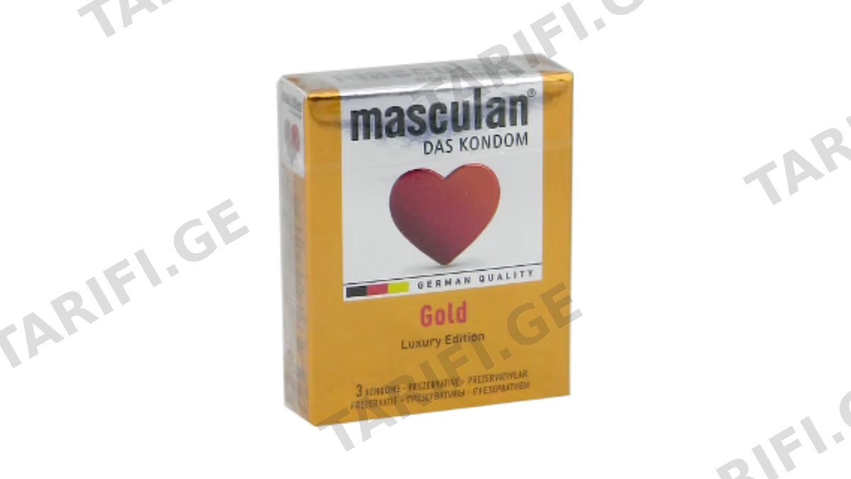 პრეზერვატივი "MASCULAN Gold" N3 *