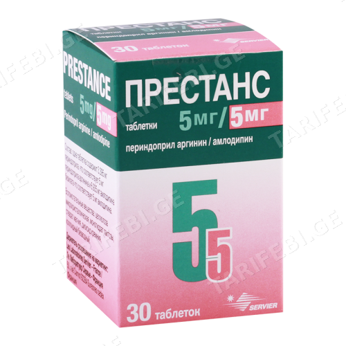 პრესტანსი ტაბლეტი 5მგ+5მგ #30