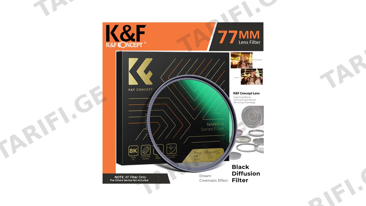 ფილტრი K&F Concept 77mm Black Mist Filter 1/2 - (KF 01.1655)