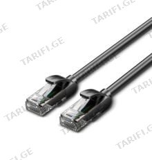 VENTION IABBD Cat5e UTP Ethernet Patch Cable 0.5M Black ქსელის კაბელი