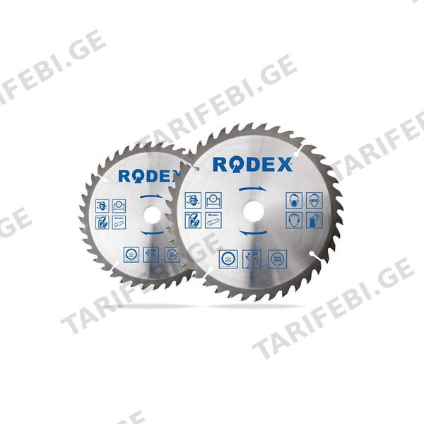 ხის საჭრელი წრიული დისკი 180მმ-40კბ. (RODEX)