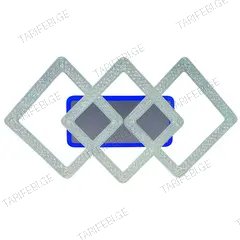 ჭაღი Bella Mita 96W+20W 3662-2+1C WH თეთრი