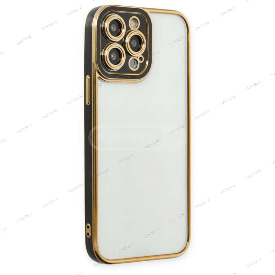 iPhone 14 Pro Max Liva lense Case სილიკონის ქეისი - შავი