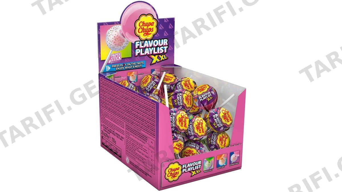 ჩუპა ჩუპსი XXL Flavors Playlist შოუბოქსი 29 გრ / 46234964