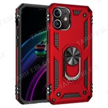 iPhone 12 Sofia Ring Case სილიკონის ქეისი ბეჭდით - წითელი