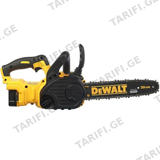 აკუმულატორული ჯაჭვური ხერხი (უნახშირო) DEWALT DCM565P1-QW (18 V)