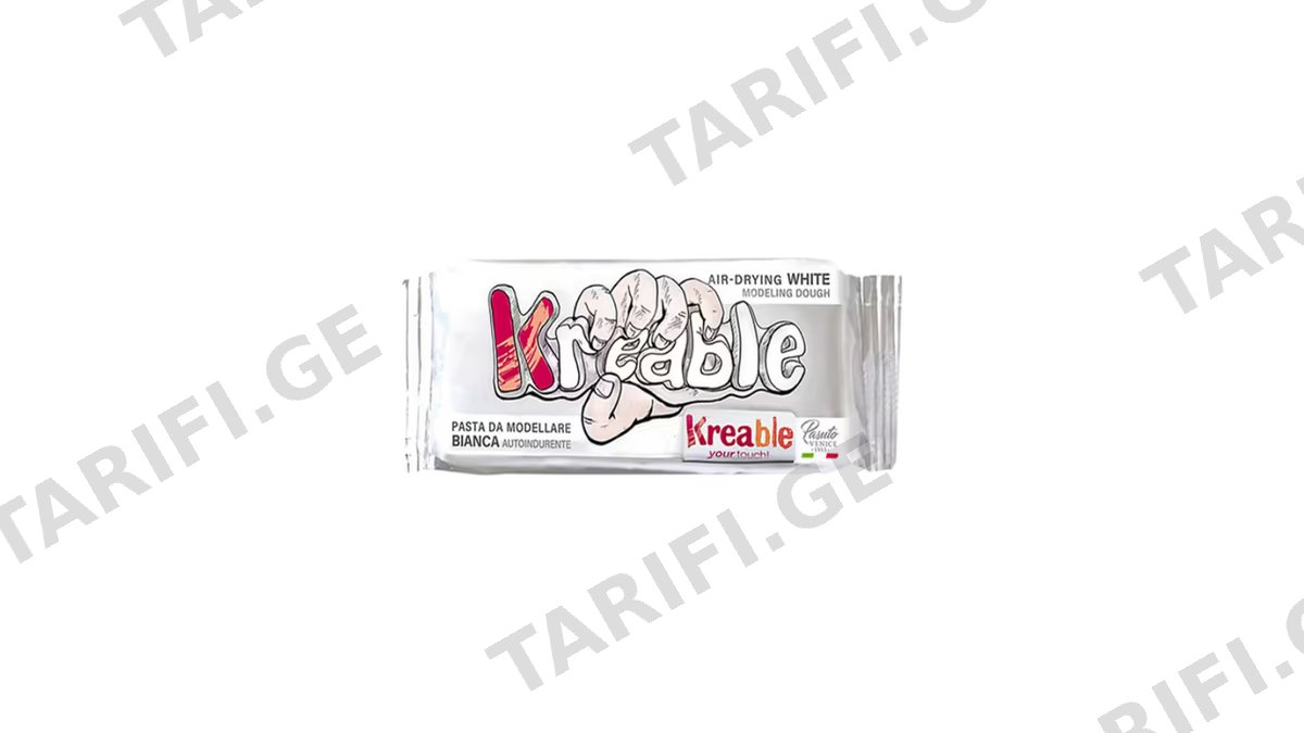 თიხა KREA 500გრ WHITE 0610 1ც