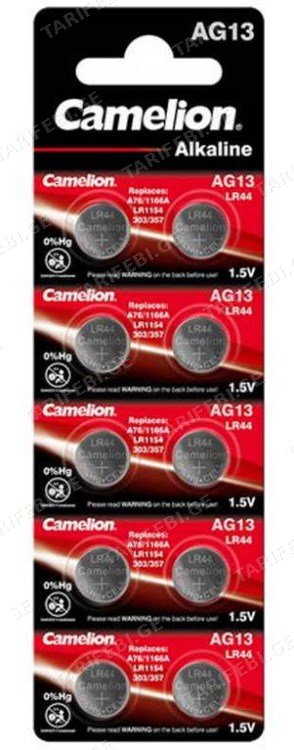 ელემენტი Camelion AG13-BP10 Alkaline LR44 10 ც