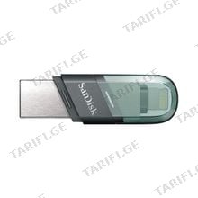 SanDisk iXpand Flash Drive Flip 64GB Type A+Lightning SDIX90N-064G-GN6NN Green ფლეშ მეხსიერება