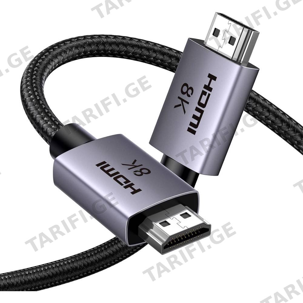 HDMI კაბელი UGREEN HD171(25911), 8K HDMI To HDMI, 3M, Grey