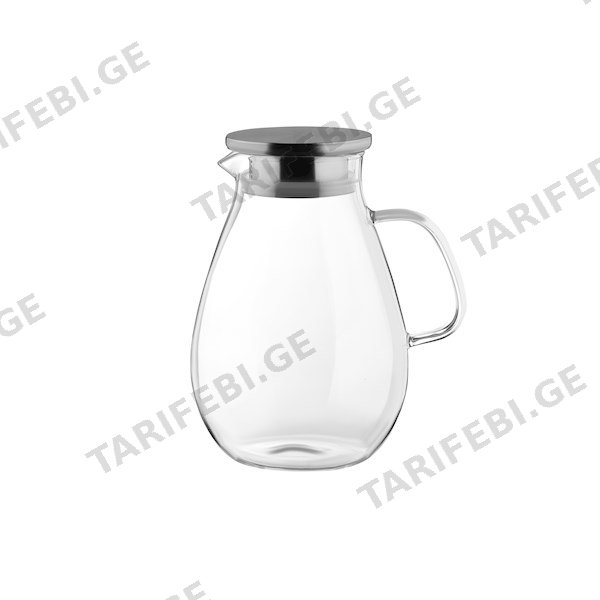 დოქი ARDESTO Pitcher with lid, 1800 ml, borosilicate glass, s/s
