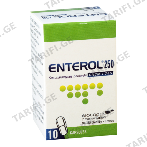 ენტეროლი კაფსულა 250მგ #10 0 Enterol caps 250mg #10