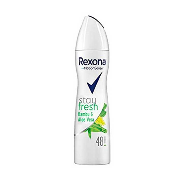 რექსონა - დეოდორანტი სპრეი - Bamboo &amp; aloe vera ქალი 150 მლ.