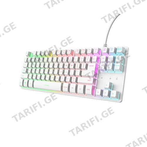 კლავიატურა - Trust GXT 833 Thado TKL White