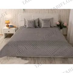 საწოლის გადასაფარებელი Runo 340.55_Grey 180х220 სმ