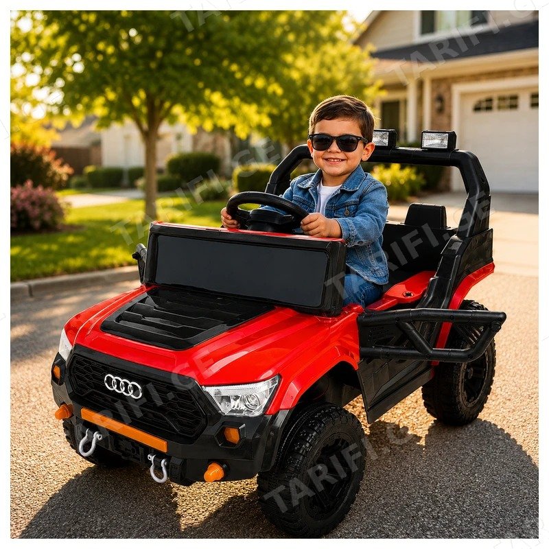 საბავშვო ელექტრო მანქანა AUDI GM-502-RED 2 ძრავით, 12V