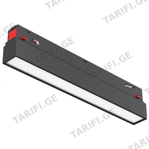რელსის მაგნიტური სანათი LINUS LED 24W 4000K შავი Linear V2-6