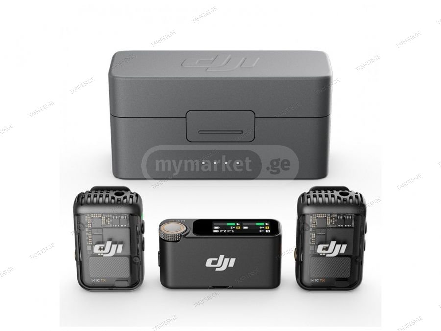 DJI Mic 2 – (2 Transmitters + 1 Receiver + Charging Case)
