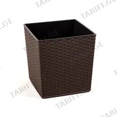 ქოთანი ყვავილის Lamela JUKA rattan planter mocha 25x25 სმ