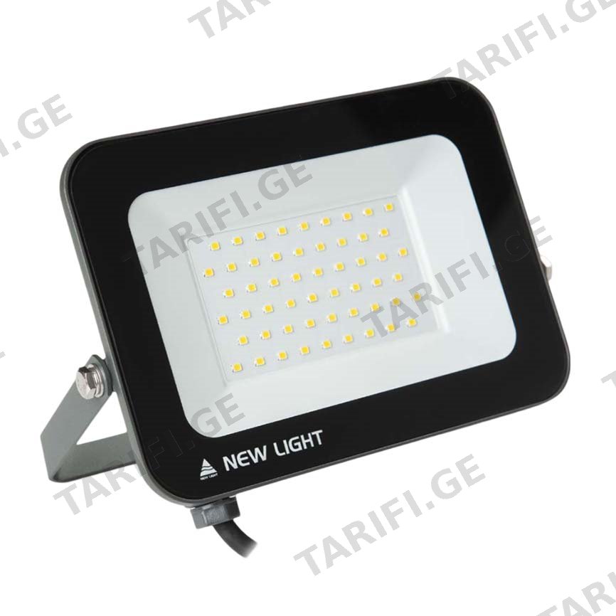 პროჟექტორი LED New Light 50W 4000K 4250Lm SMD E024E Dark Grey