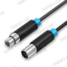 VENTION BBFBI XLR Audio Extension Cable 3M Black
