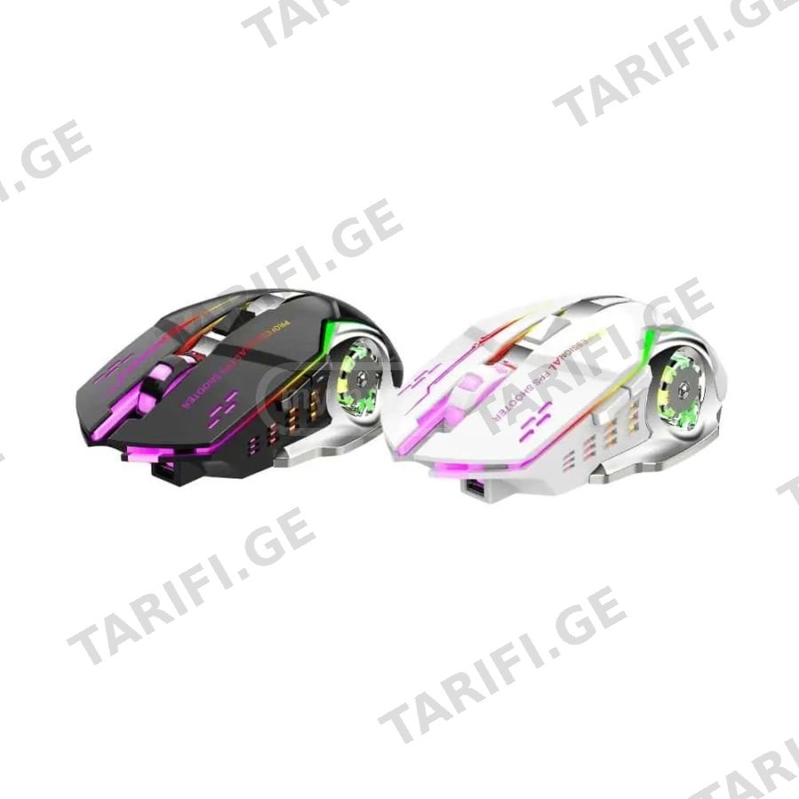 მაუსი Bajeal M500 rechargeable wireless and Bluetooth mouse