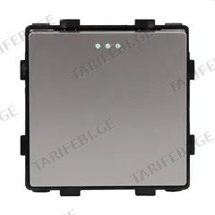 ჩამრთველი Socket Style Cross 1 1G-3W ნაცრისფერი