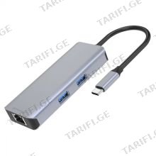 Proove Type-C-HUB Proove Iron Link 6 in 1 ადაპტერი